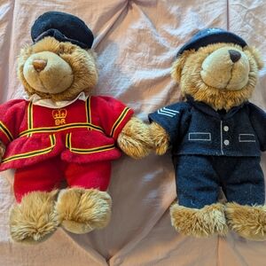 Royal Guard and Police Officer Teddy Bear Set